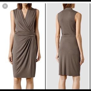 All Saints Novi wrap dress